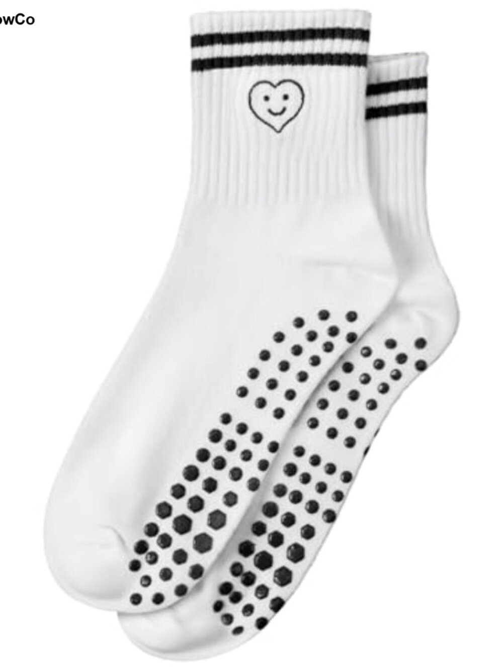 Non Slip Grip Socks for Pilates Yoga Dance Cotton Blend